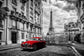 Small - Red Car In Paris