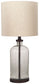 Bandile - Glass Table Lamp  - Clear / Bronze Finish