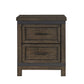 Thornwood Hills - 2 Drawer Nightstand - Dark Brown