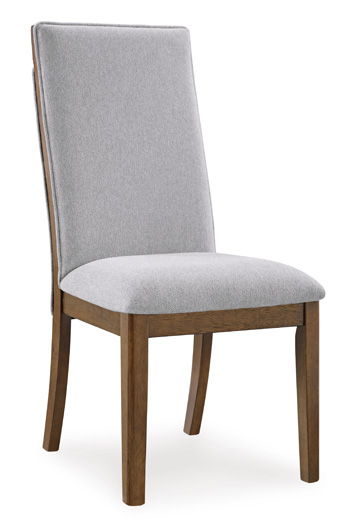 Lyncott - Beige / Brown - Dining Upholstered Side Chair (Set of 2)