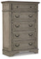 Lodenbay - Five Drawer Chest - Antique Gray