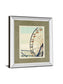 Retro Ferris By Gail Peck - Mirror Framed Print Wall Art - Beige