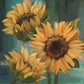Framed - Sunflower I By Conrad Knutsen - Yellow