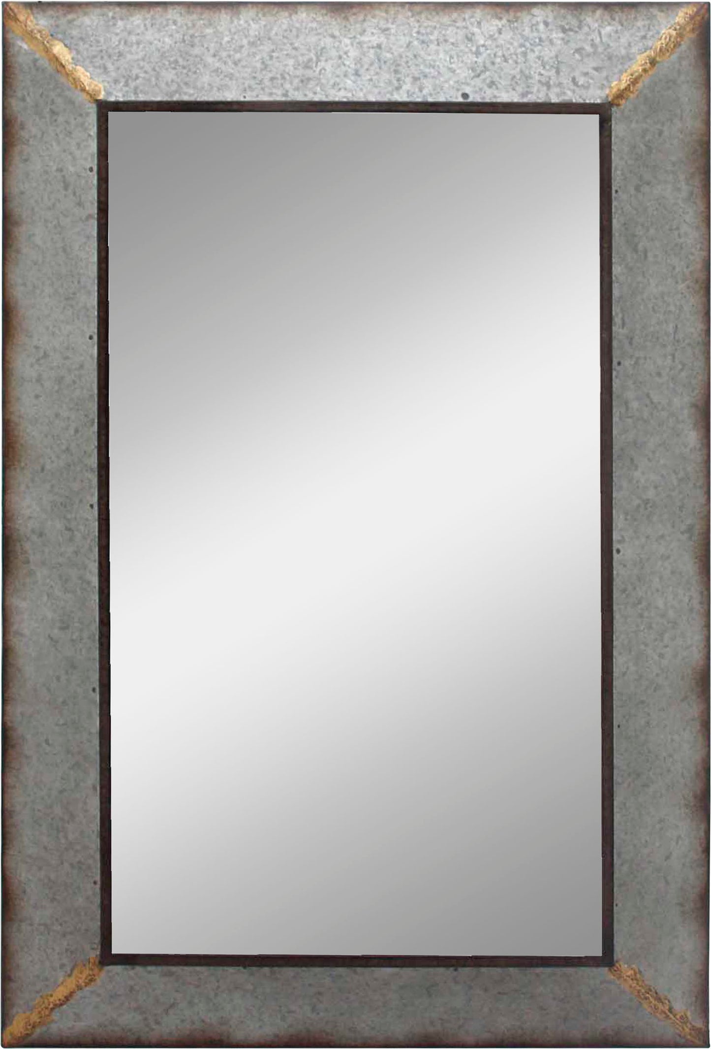Metal Wall Mirror - Dark Gray