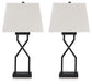 Brookthrone - Metal Table Lamp (Set of 2) - Black