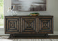 Fair Ridge - Accent Cabinet - Distressed Black