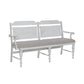 River Place - Panel Back Bench (RTA) - White