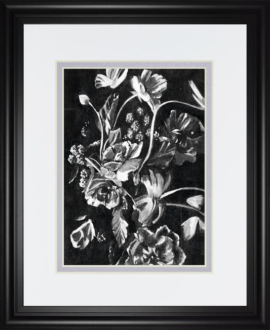 34x40 Enchanted Bloom I By Annie Warren - Black
