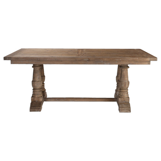 Stratford - Salvaged Wood Dining Table - Light Brown