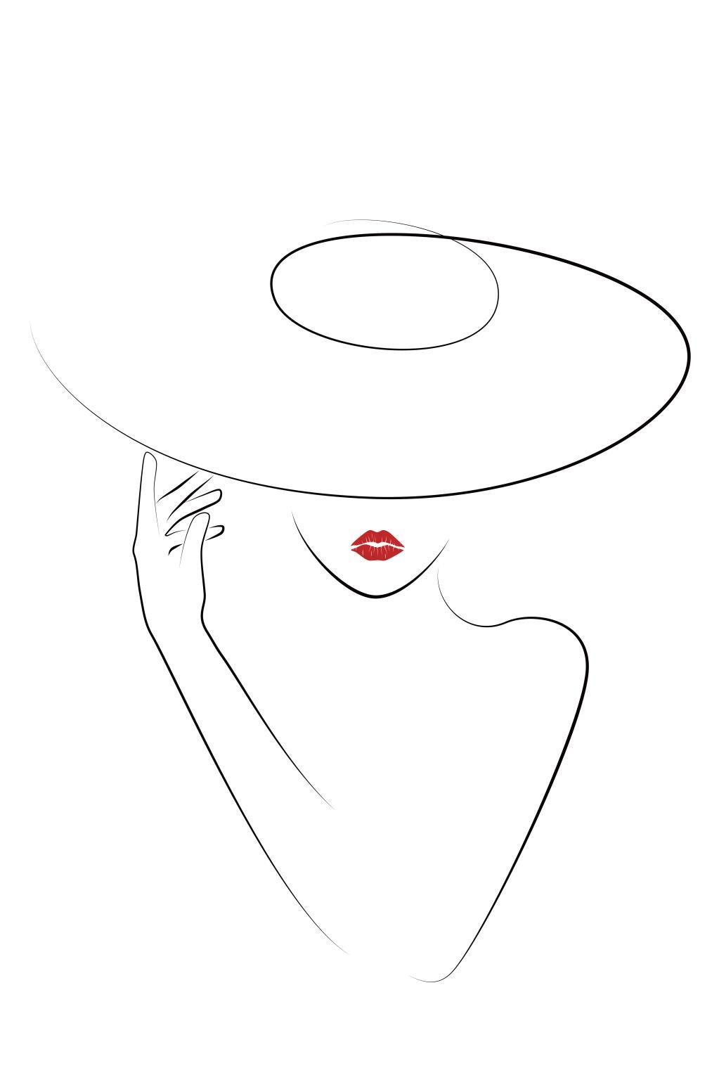 Framed Small - Hat Couture II By Jj Design - White