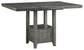 Hallanden - Rectangular Dining Room Counter Extension Table - Gray