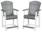 Transville - Barstool (Set of 2) - Gray / White