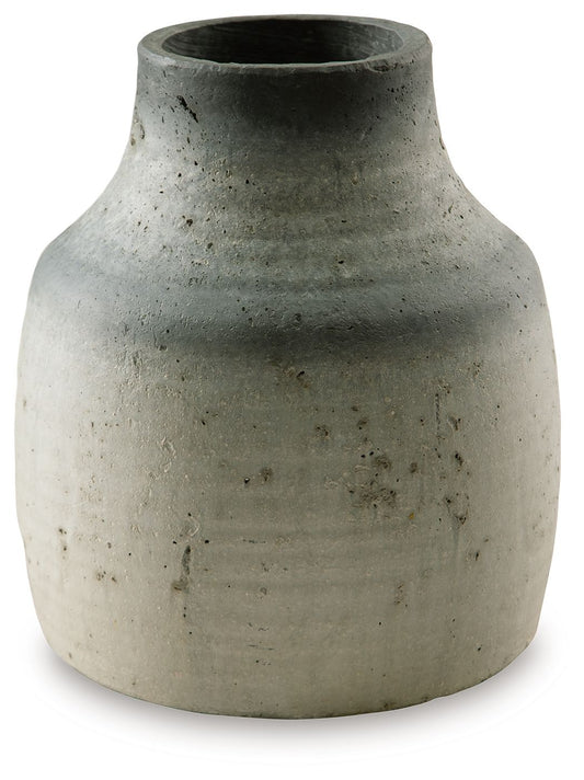 Moorestone - Gray / Black - Vase - 13"