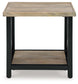 Bristenfort - Rectangular End Table - Brown / Black