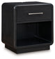 Rowanbeck - One Drawer Night Stand - Black