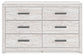 Cayboni - Six Drawer Dresser - Whitewash