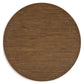 Mackifeld - Round Cocktail Table - Warm Brown