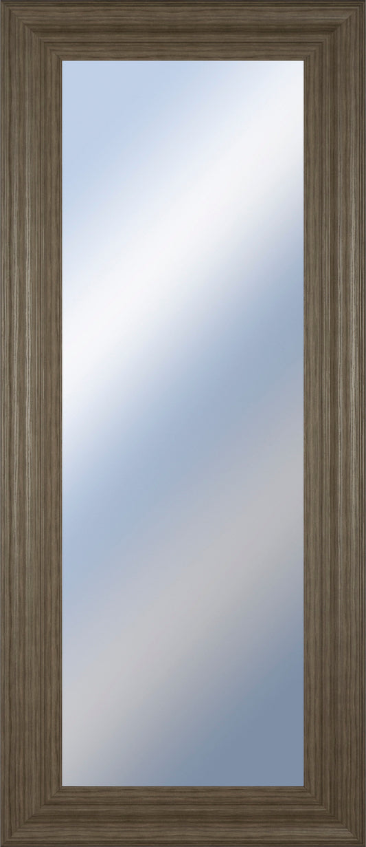 18x42 Decorative Framed Wall Mirror By Classy Art Promotional Mirror Frame #44 - Dark Brown