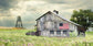 Framed - Rural Virginia Barn By Lori Deiter - Green