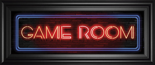 18x42 Game Room Neon Sign By Mollie B - Black
