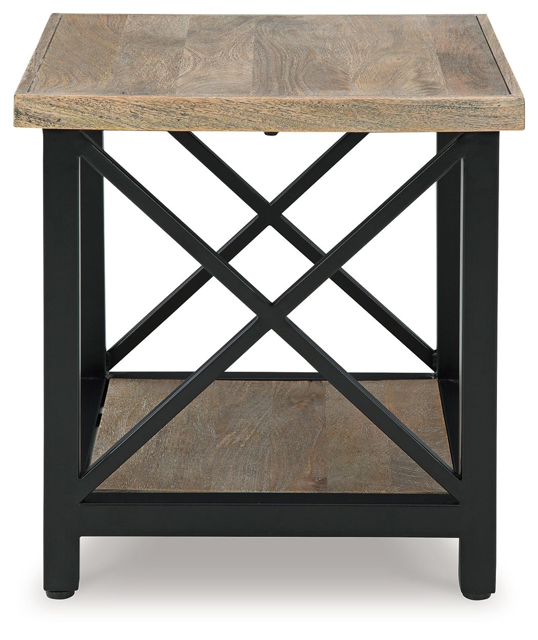 Bristenfort - Rectangular End Table - Brown / Black
