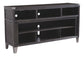Todoe - LG TV Stand w/Fireplace Option - Gray