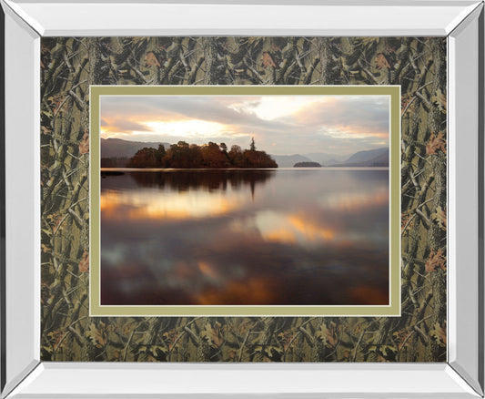 Golden Lake By Peter Adams - Framed Print Wall Art - Gold
