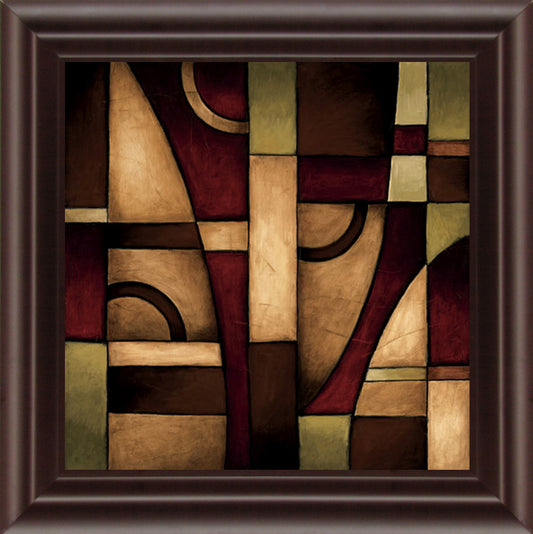 Connections II By Eve - Framed Print Wall Art - Dark Brown