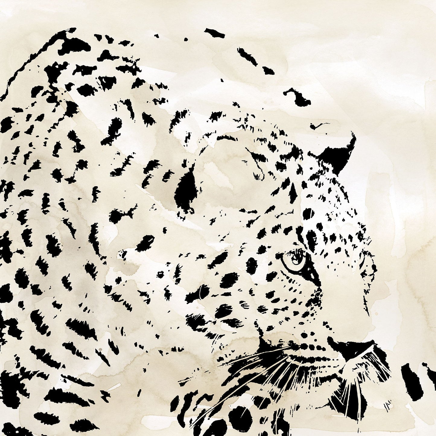 Framed Small - Leopard Spots Iv By Carol Robinson - Beige