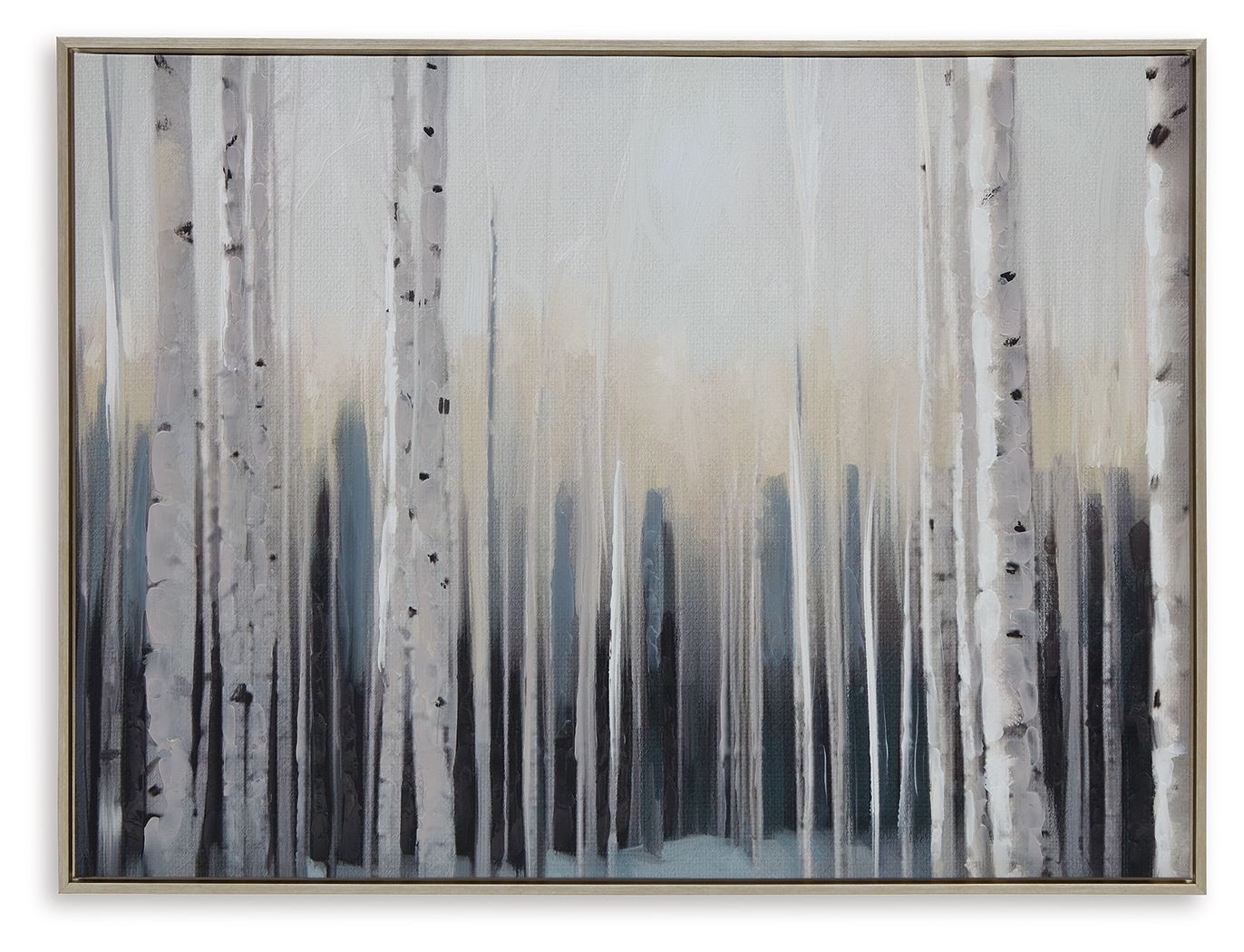 Baabell - Wall Art - Blue / White