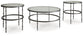 Kellyco - Occasional Table Set (Set of 3) - Gunmetal