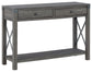 Freedan - Console Sofa Table - Grayish Brown