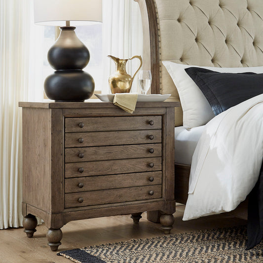 Americana Farmhouse - Bedside Chest With Charging Station