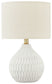 Wardmont - Ceramic Table Lamp  - White