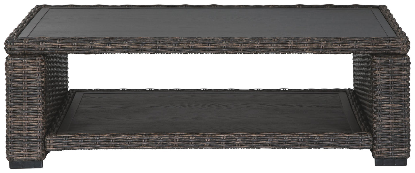 Grasson Lane - Rectangular Cocktail Table - Brown