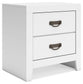 Binterglen - Two Drawer Night Stand - White