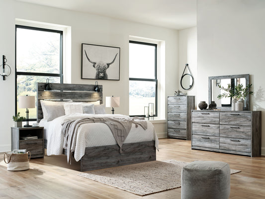 Baystorm - Dresser, Mirror, Panel Bed Set