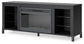 Cayberry - TV Stand With Fireplace - Black