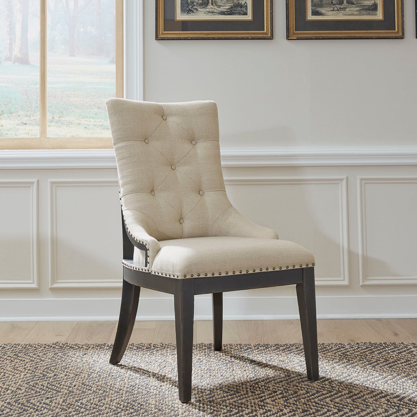 Americana Farmhouse - Upholstered Shelter Side Chair