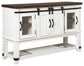 Valebeck - Dining Room Server - White / Brown
