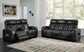 Boyington - 2 Pc. - Power Reclining Sofa And Loveseat - Black